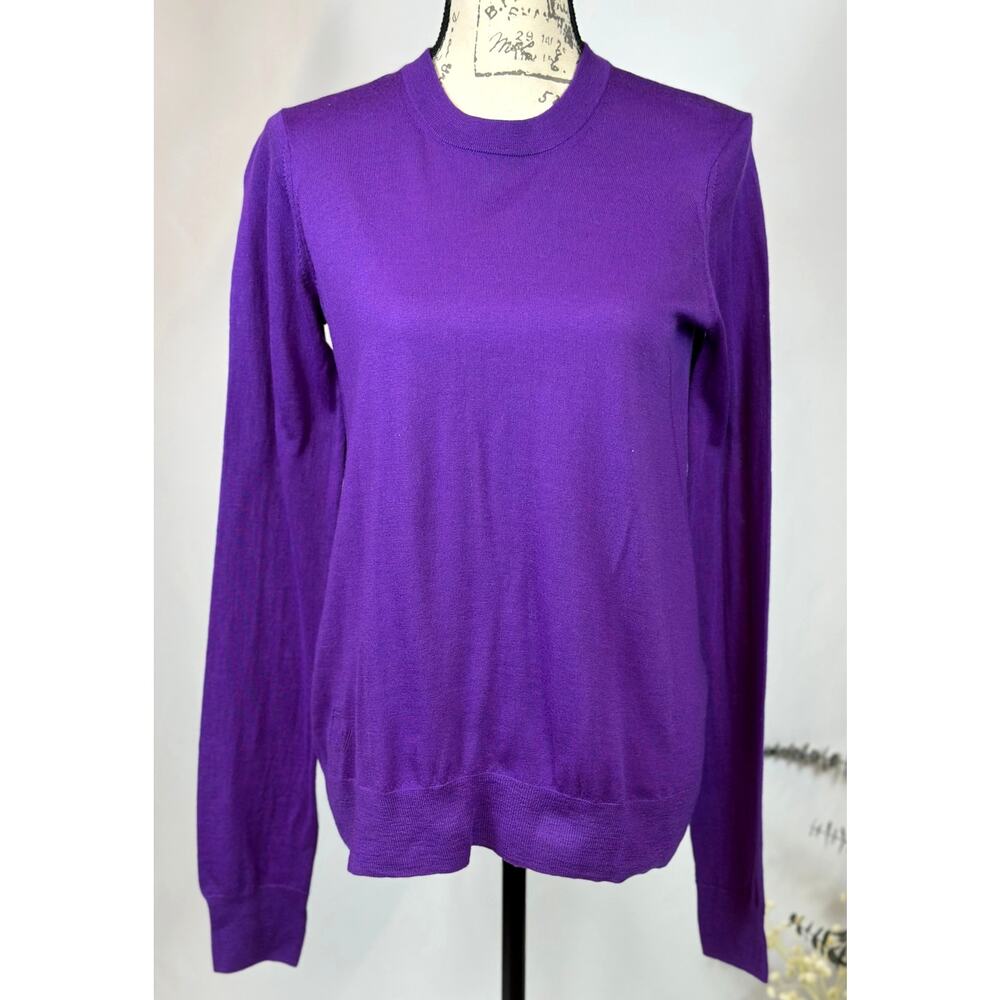 Zadig & Voltaire Emma We Goa Purple Merino Wool Sweater L - Picture 9 of 16
